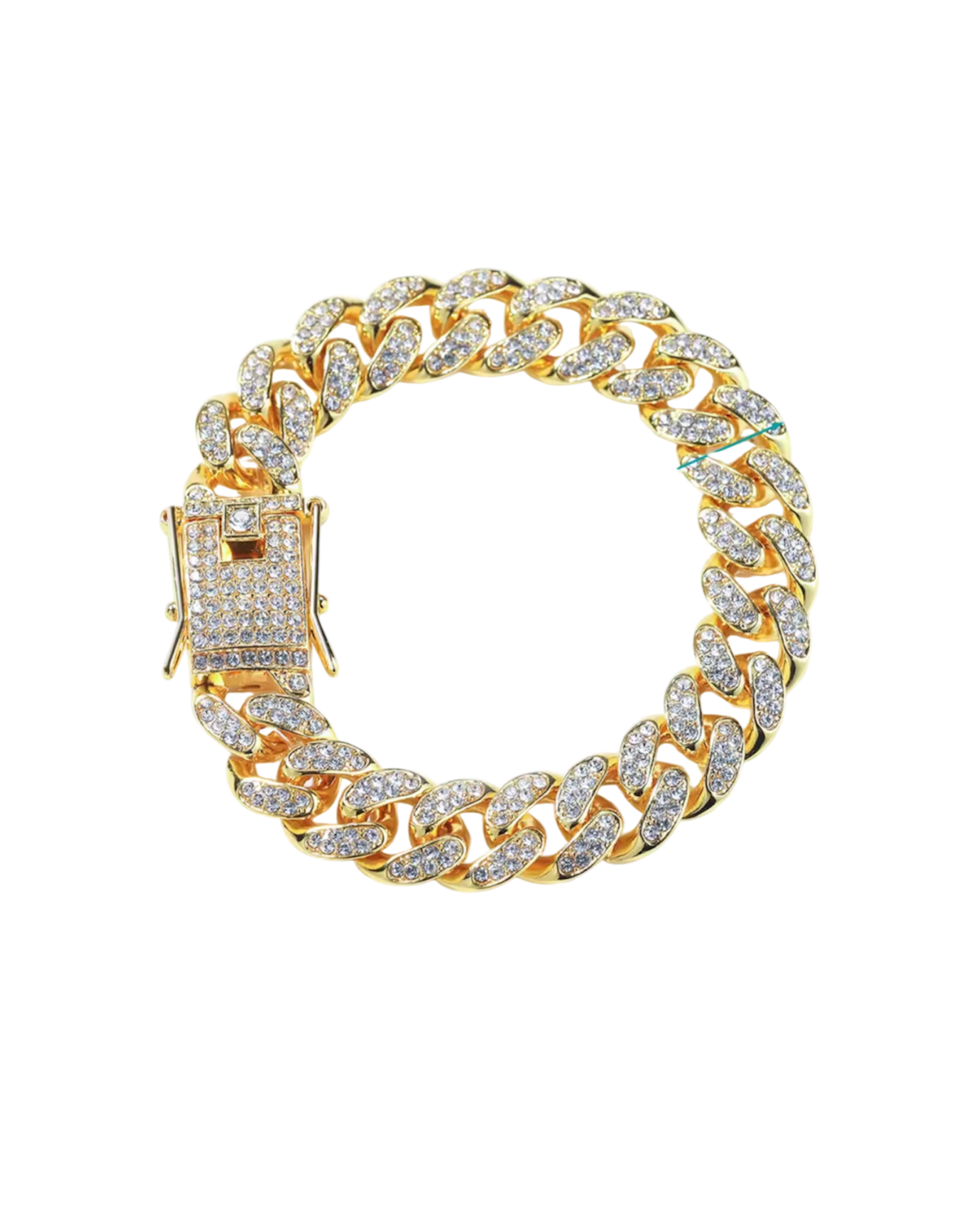 Iced Out Miami Cuban Link Bracelet (Gold & Silver