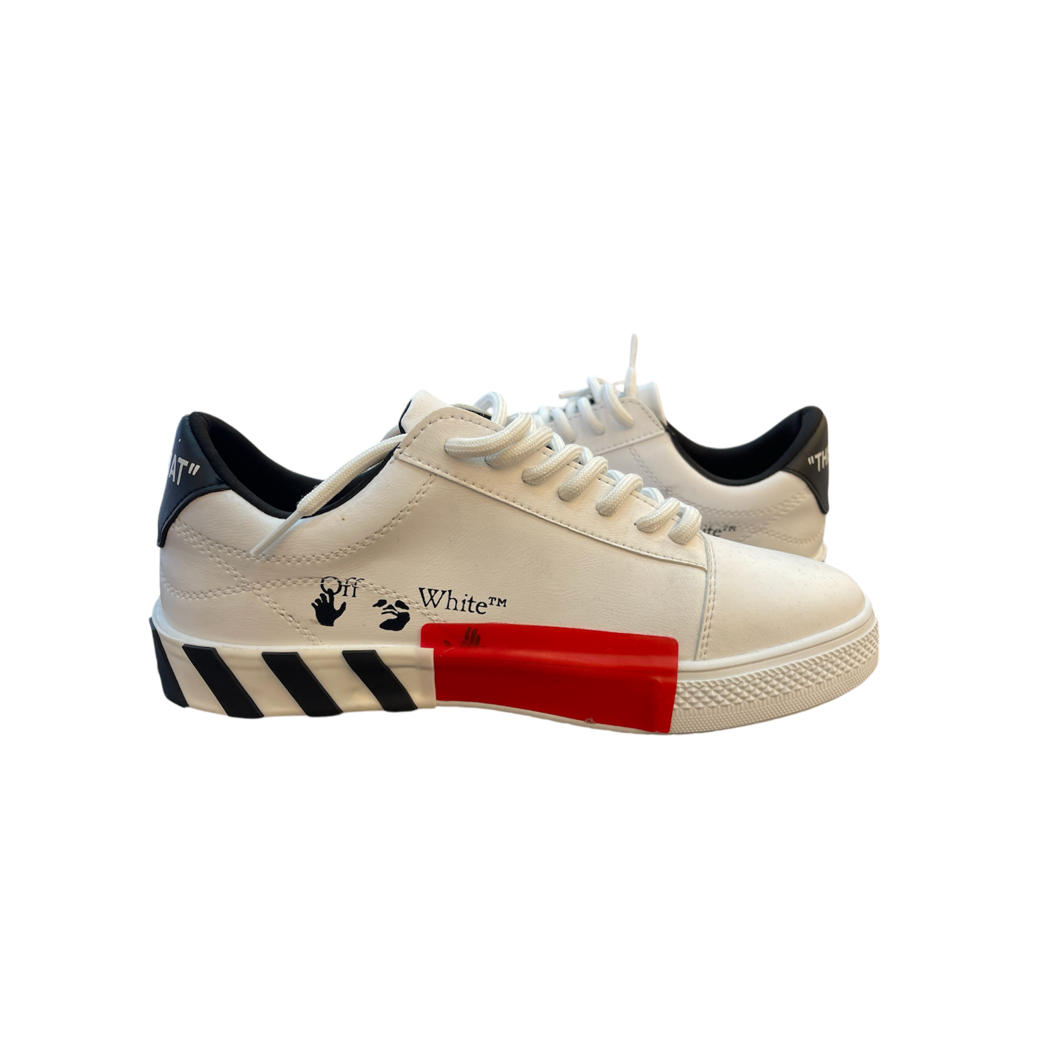 Off White  White Leather Shoes