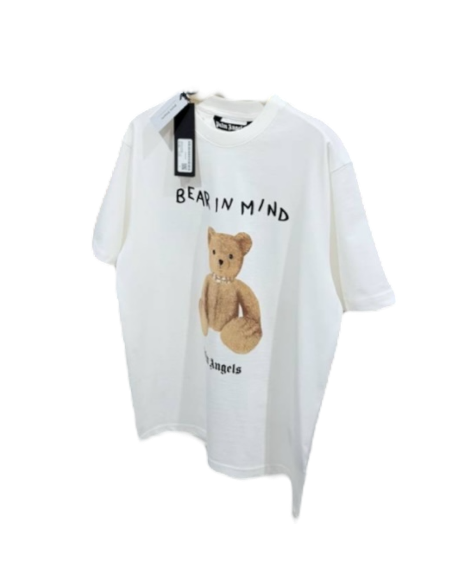 Palm Angels  Black And White T-Shirt