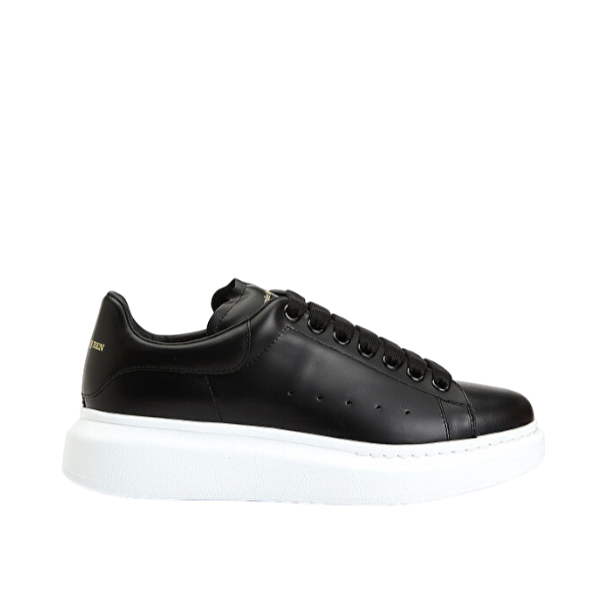 Alexander McQueen Black/White Leather Shoes
