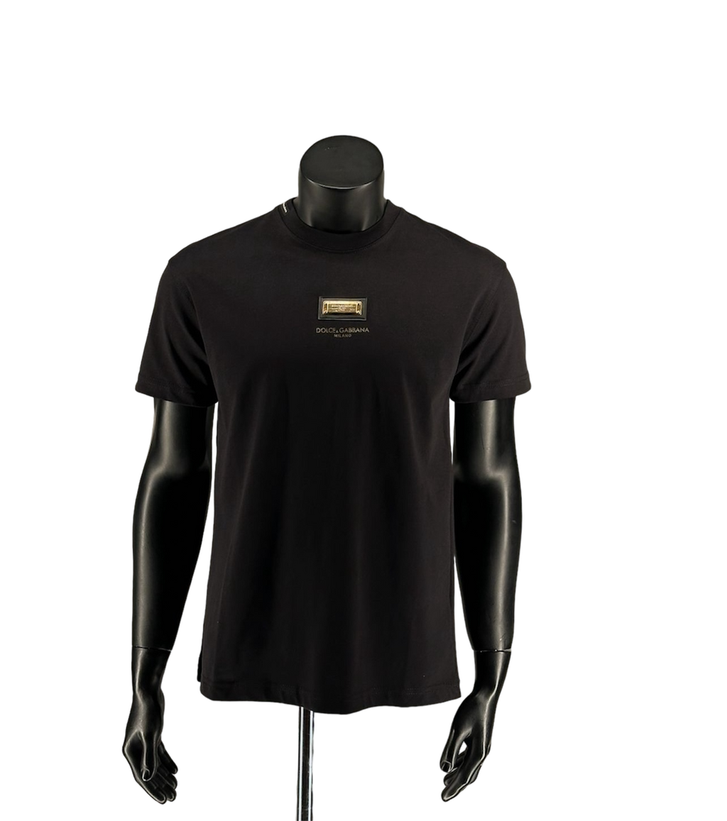 DOLCE&GABBANA Logo Black And White  T-Shirt