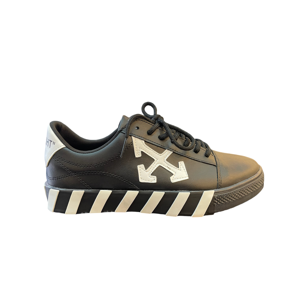 Off White  Black Leather Shoes