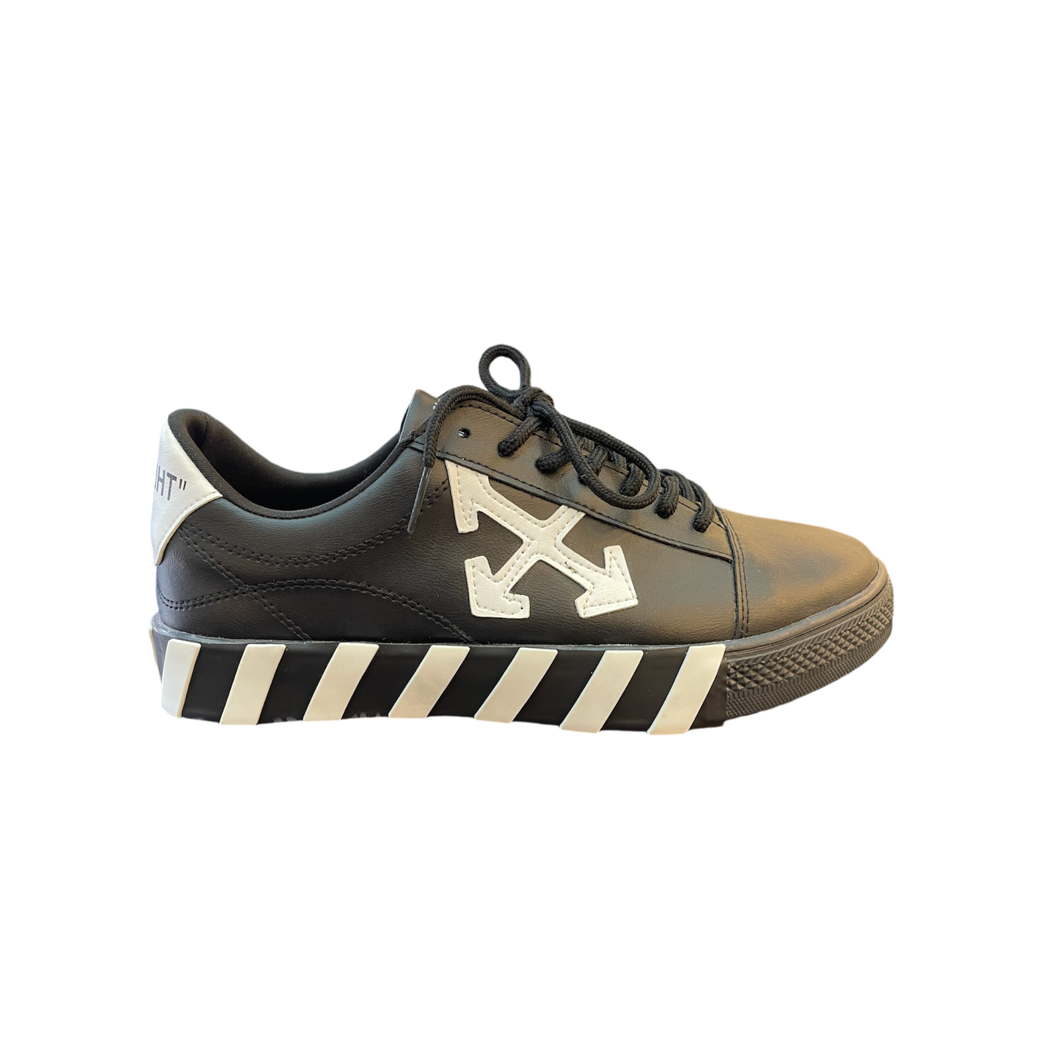 Off White  Black Leather Shoes