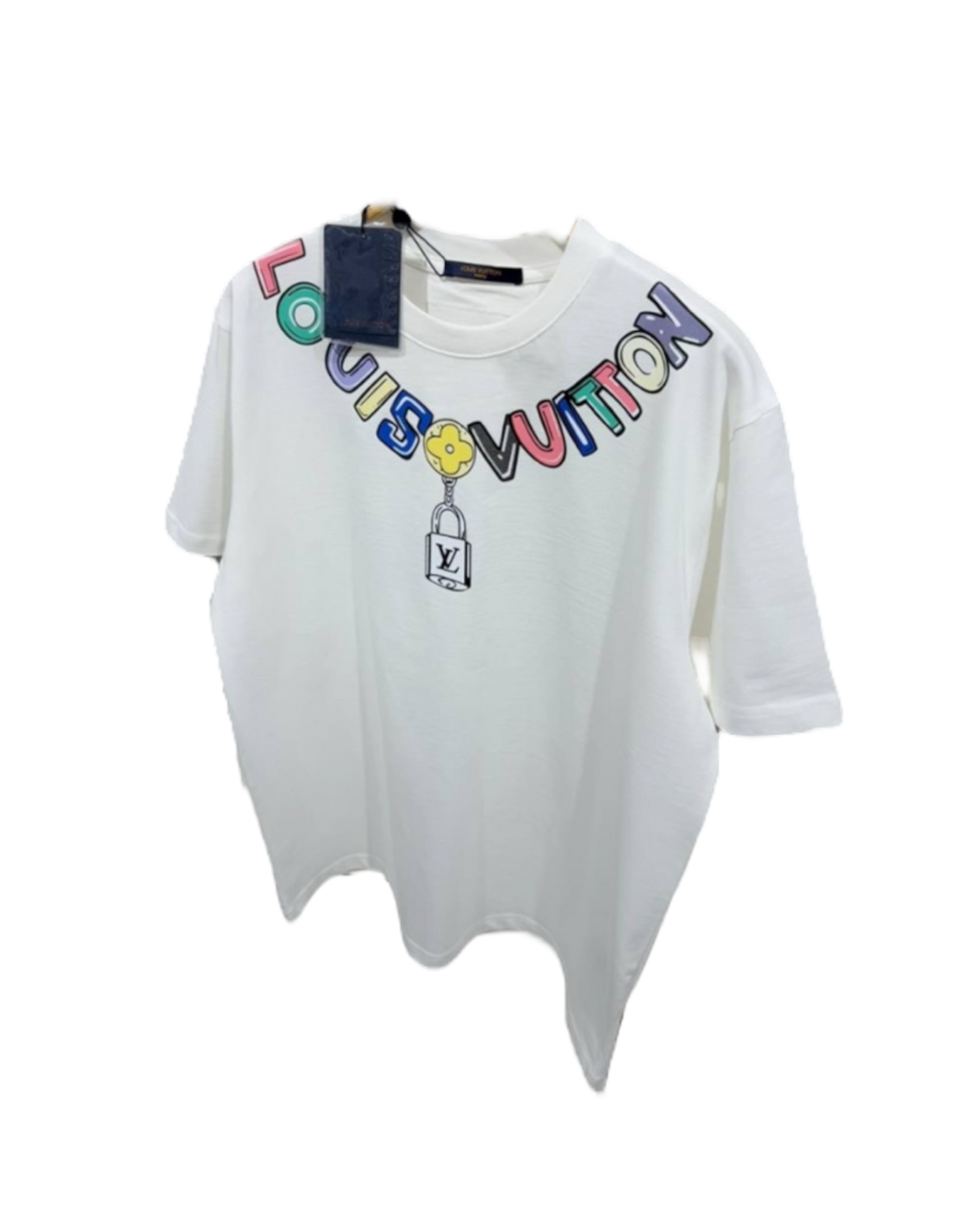 LV White And Black T-Shirt