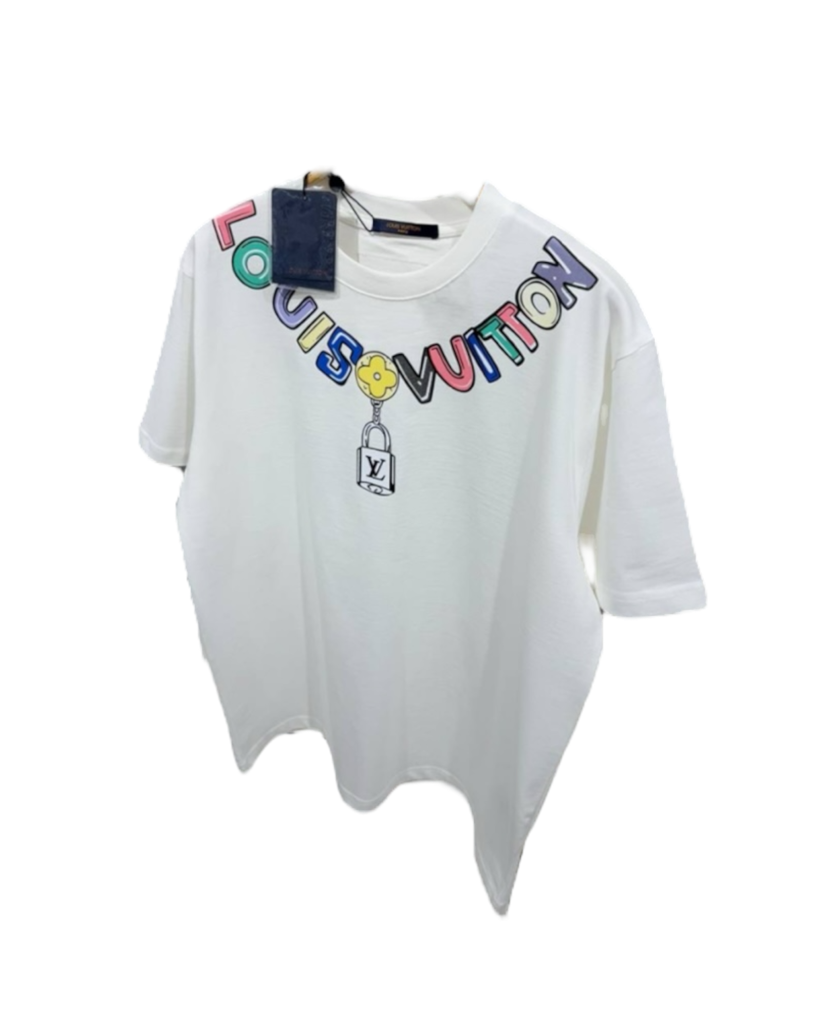 LV White And Black T-Shirt