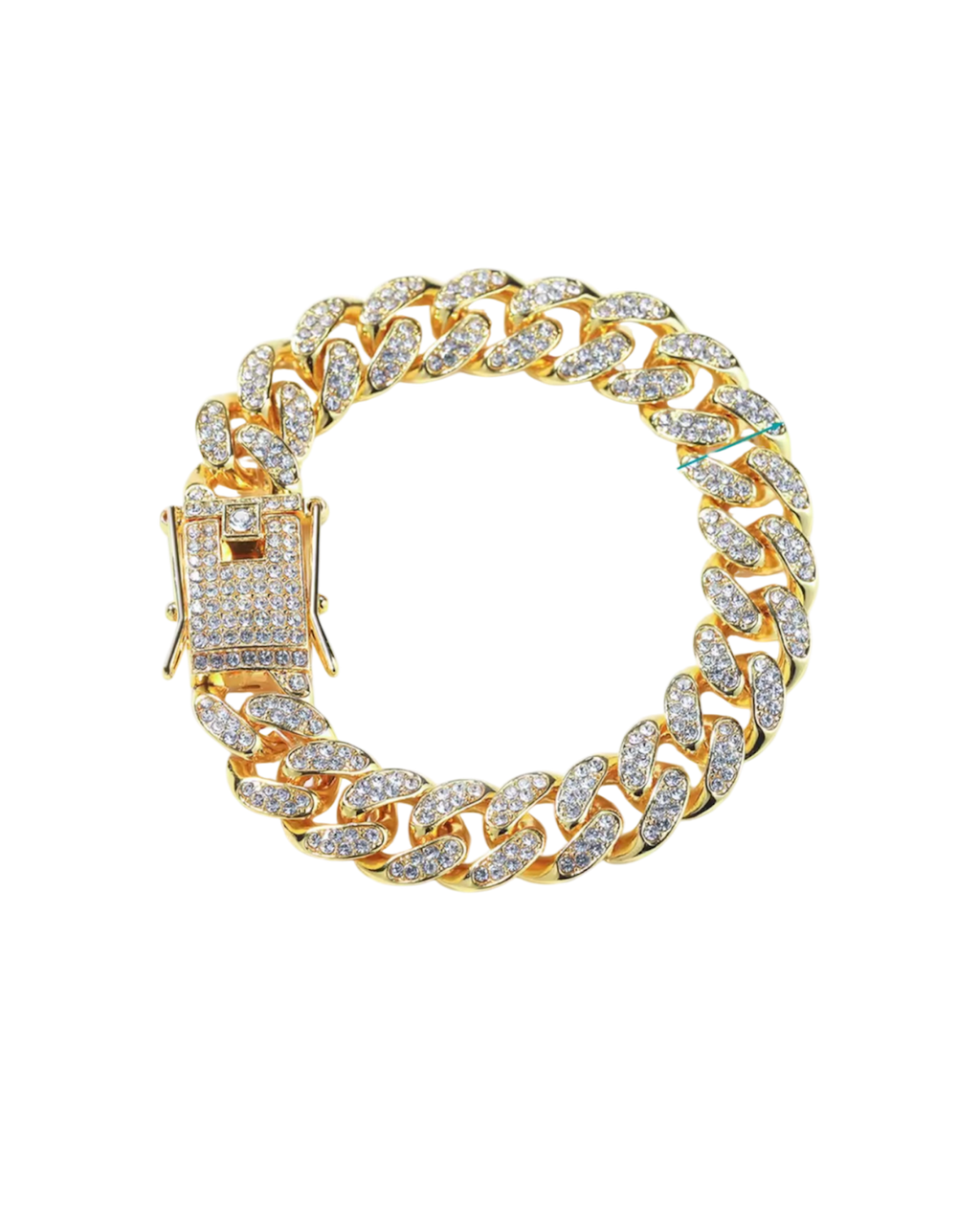 Iced Out Miami Cuban Link Bracelet (Gold & Silver