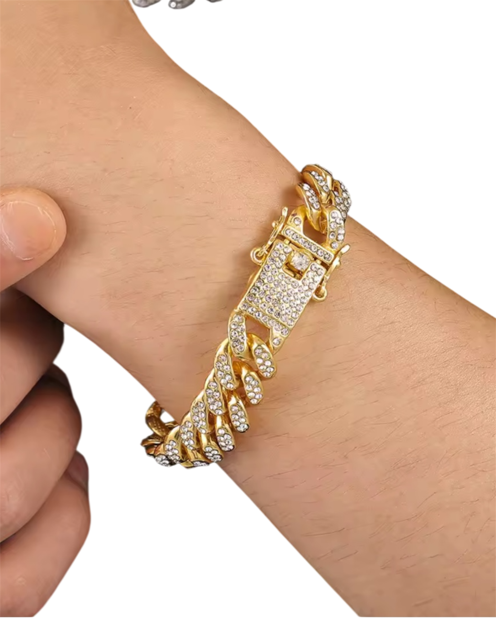 Iced Out Miami Cuban Link Bracelet (Gold & Silver