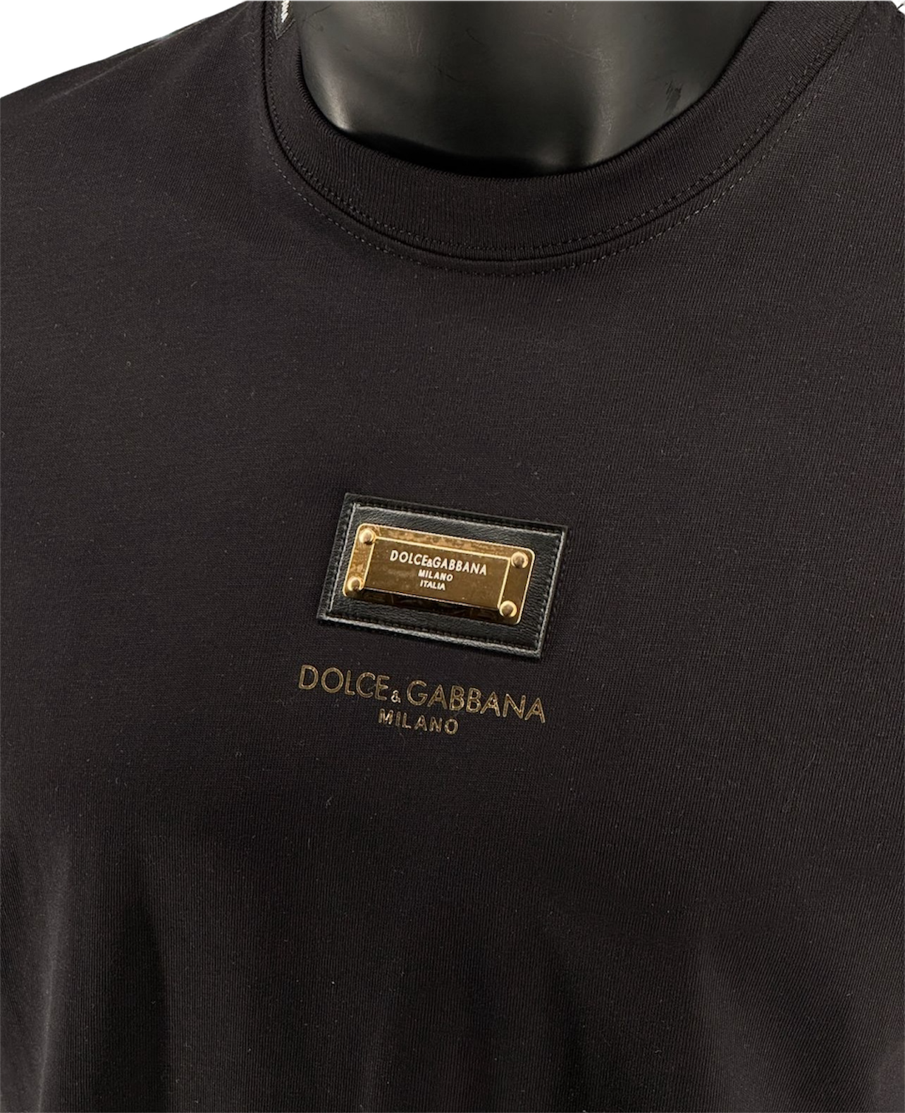 DOLCE&GABBANA Logo Black And White  T-Shirt