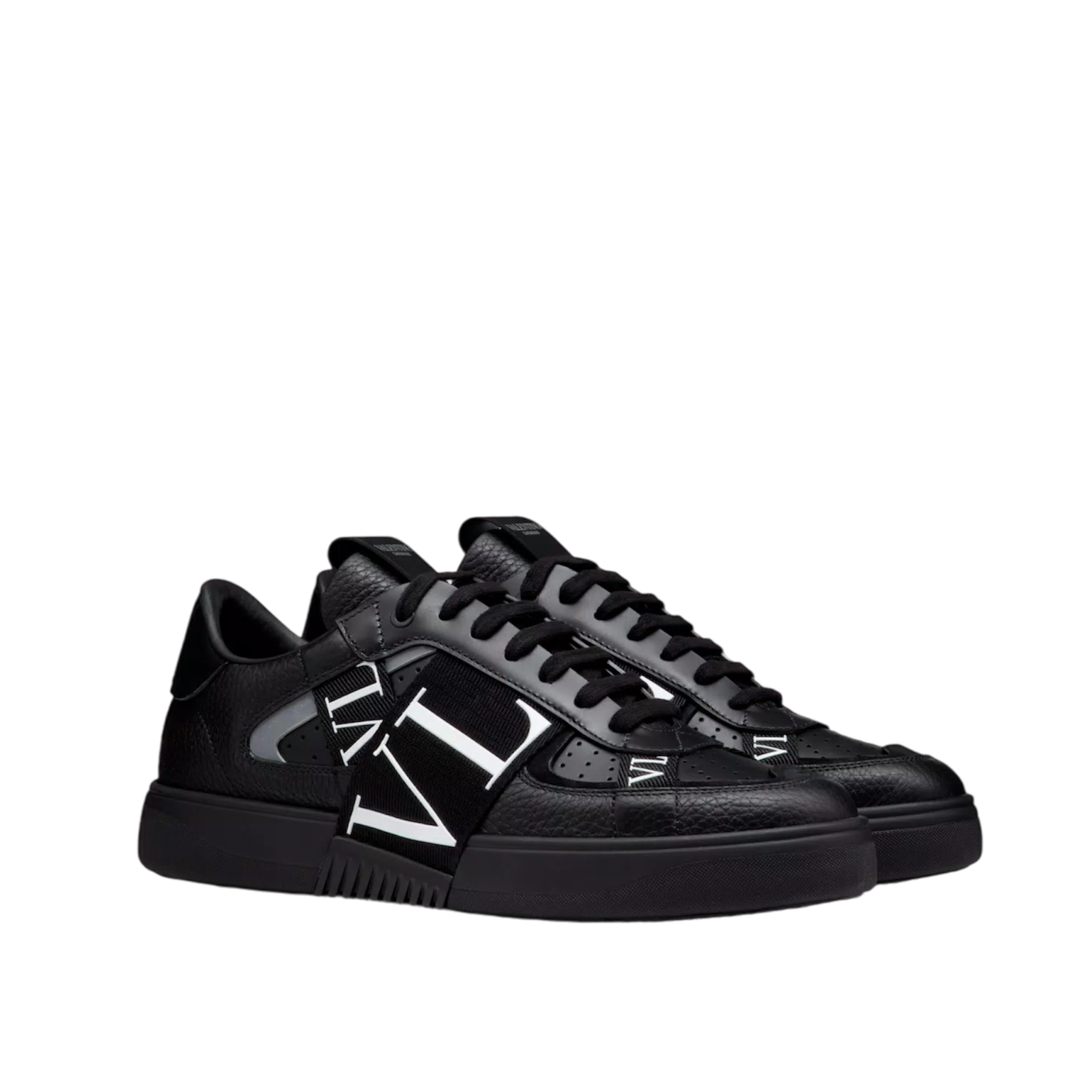 VLT Black Leather Shoes