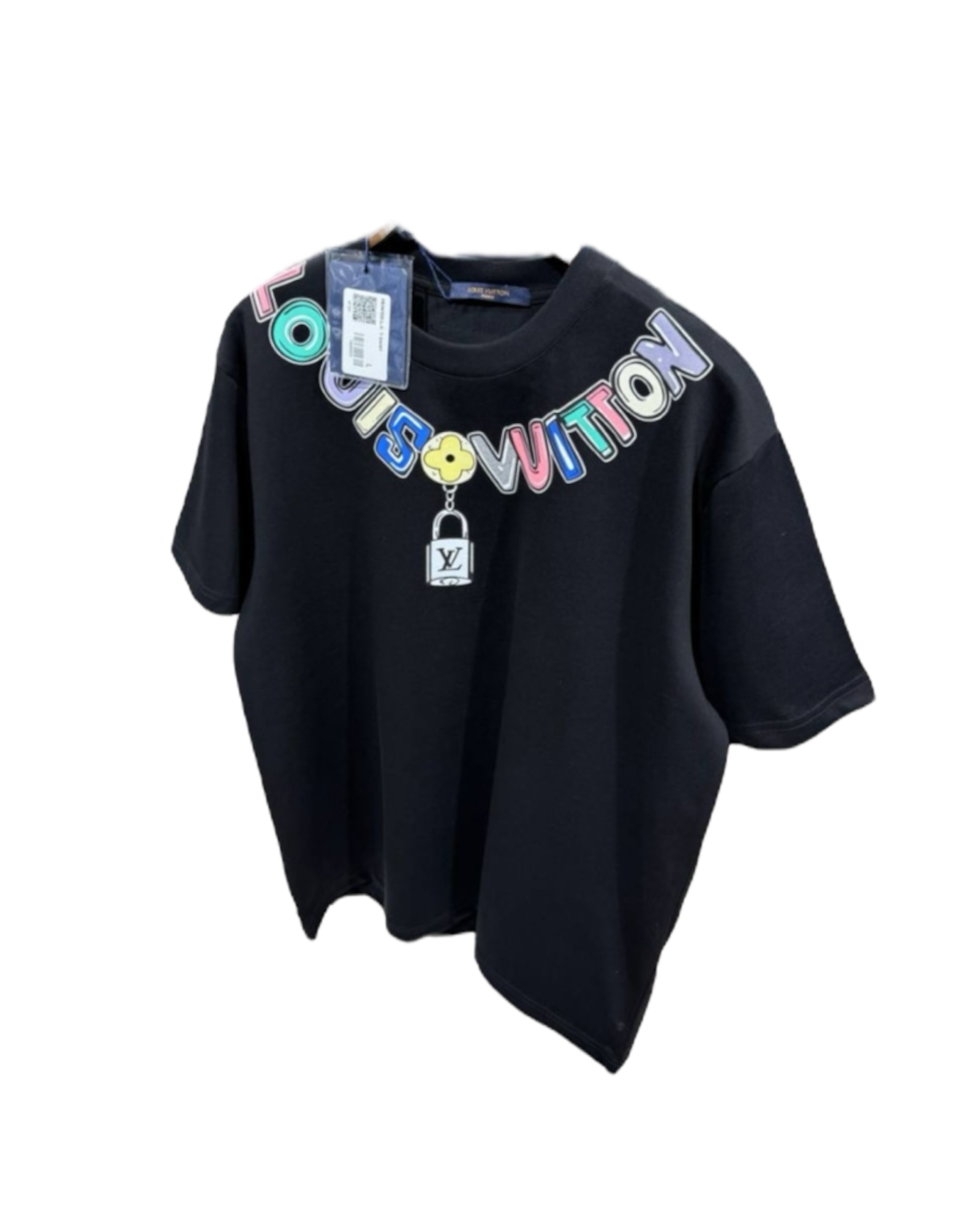 LV White And Black T-Shirt